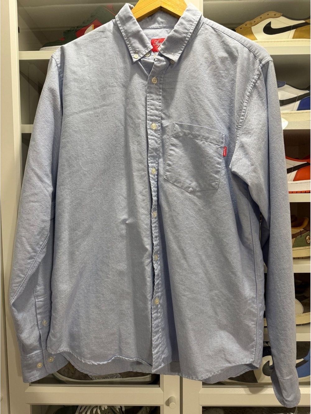 Supreme Button Up Shirt - Light Blue